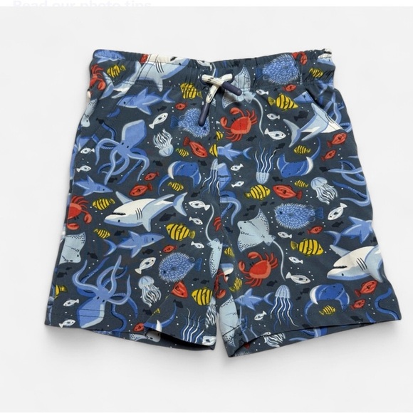 Tommy Bahama Kids Swim Trunks with Ocean Adventure Print - Picture 1 of 6